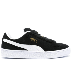 PUMA Stamped-Logo Suede “Black/White”